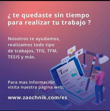 Todo trabajo Universitario, (tfg, tfm, tésis, monografía)