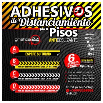 Fotografía 3 de Huinchas Adhesivas de Alto Trafico para Distanciamiento de Personas en locales comerciales, clinicas