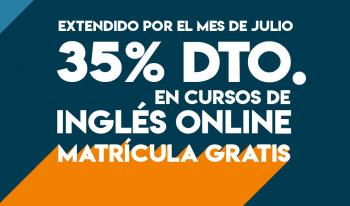 Cursos de inglés online y presenciales - Aprender inglés - 35% dcto + matrícula gratis