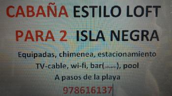 Fotografía 2 de CABAÑA LITORAL CENTRAL ISLA NEGRA PARA DOS TIPO LOFT