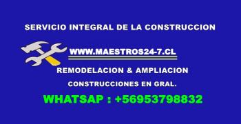 REMODELACION AMPLIACION Y CONSTRUCCIONES EN GRAL. CELU: 953798832