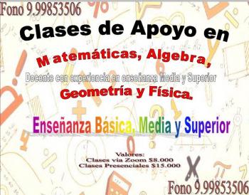 Clases de Apoyo de Matemáticas, Ãlgebra, Física, Geometría