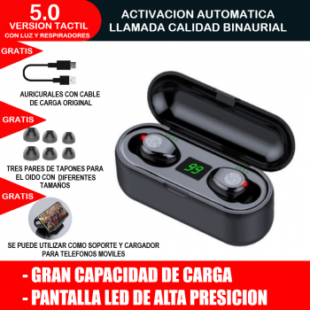Fotografía 2 de Inalambricos Audifonos Bluetooth 5.0 Tws F9