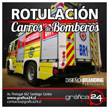 ROTULACION DE CARROS DE BOMBEROS, GRAFICAS AUTOADHESIVAS en SANTIAGO, Metropolitana